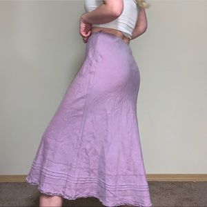 Purple per una midi skirt